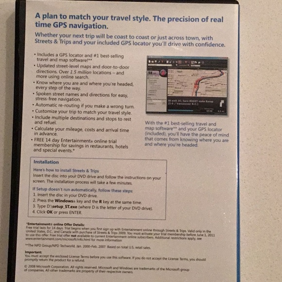 Microsoft Streets and Trips 2009 - Picture 3 of 3